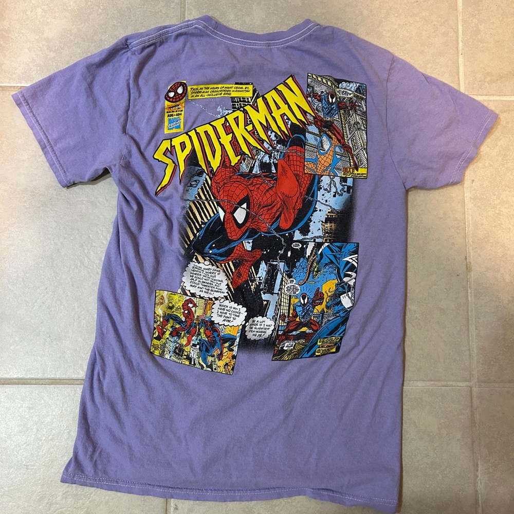 Marvel Men’s Spider-Man Purple T-Shirt